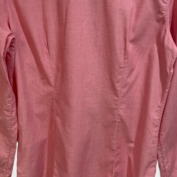 Victoria Secret Pleated Red Front Button up Blouse Size Small - Picture 11 of 12